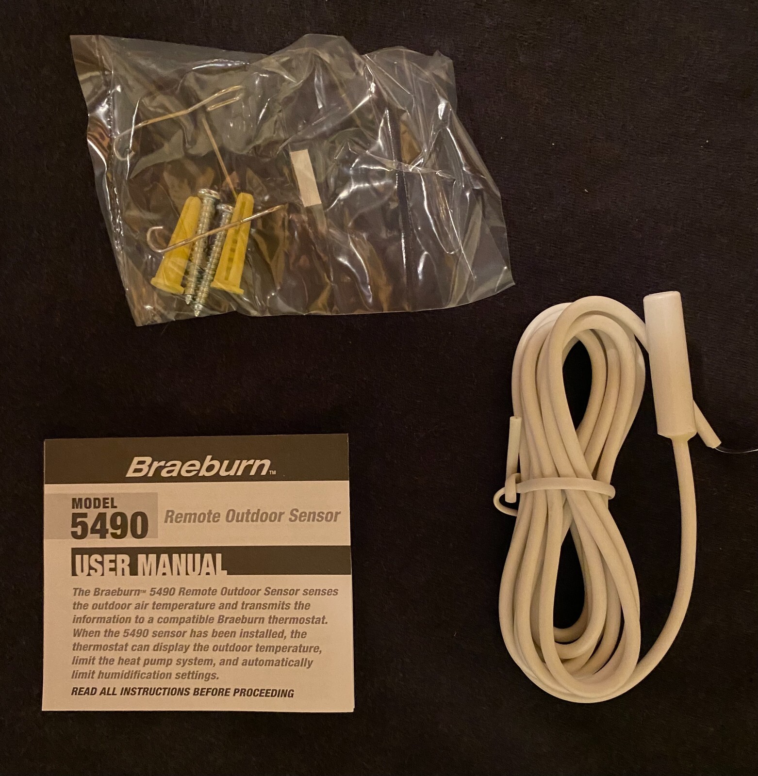 Braeburn 5490 Remote Outdoor Sensor UPC 33732 00530