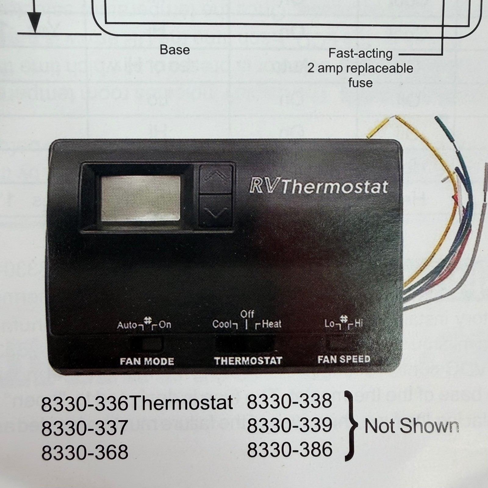 Digital RV Thermostat Replacement for Coleman Mach 8330-3862 8330-3362 Heat/Cool