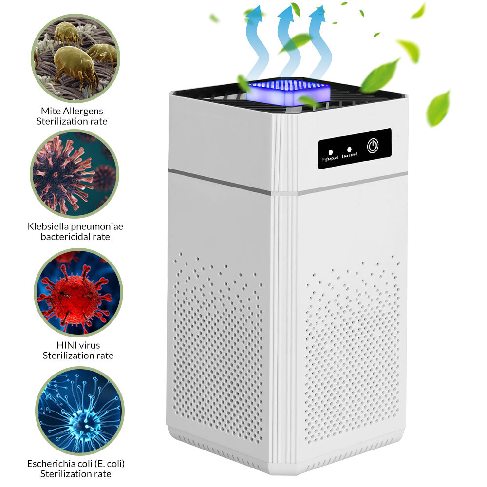 Home True HEPA Air Purifier Large Room Air Cleaner for Allergies Smoker Pet Dust