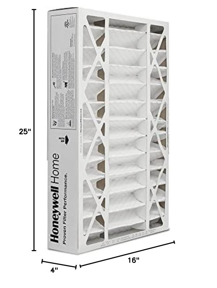 Honeywell Home 16X25X4 Merv 8 Ac Furnace Air Filter 1 Pack