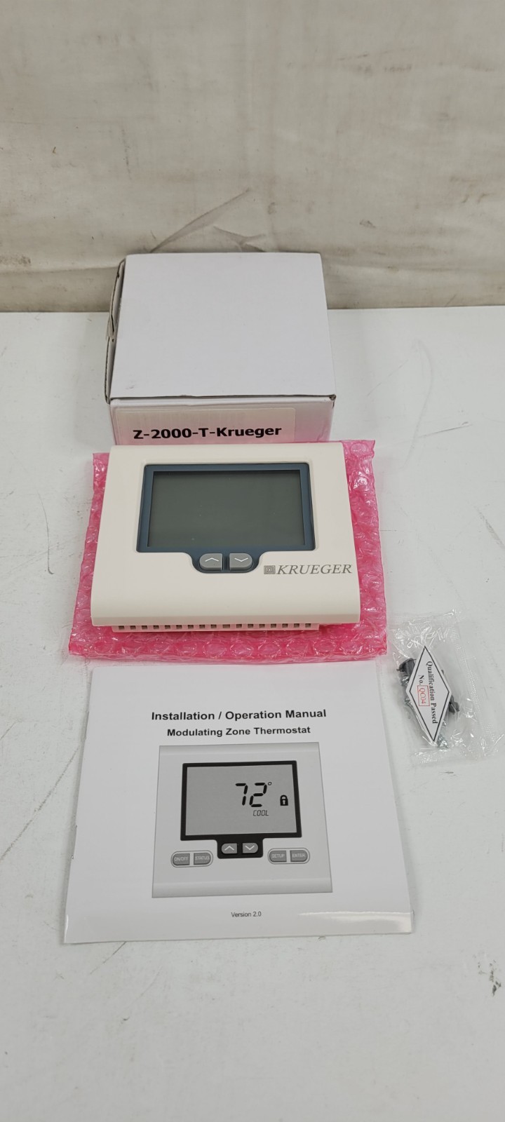 Krueger Modulating Zoning Thermostat Z-2000-T for Zone One Damper Zone Control