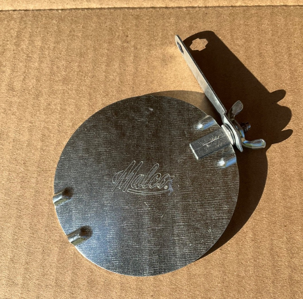 4 – Inch Diameter Galvanized Duct Volume Damper with Manual Adjusting Arm
