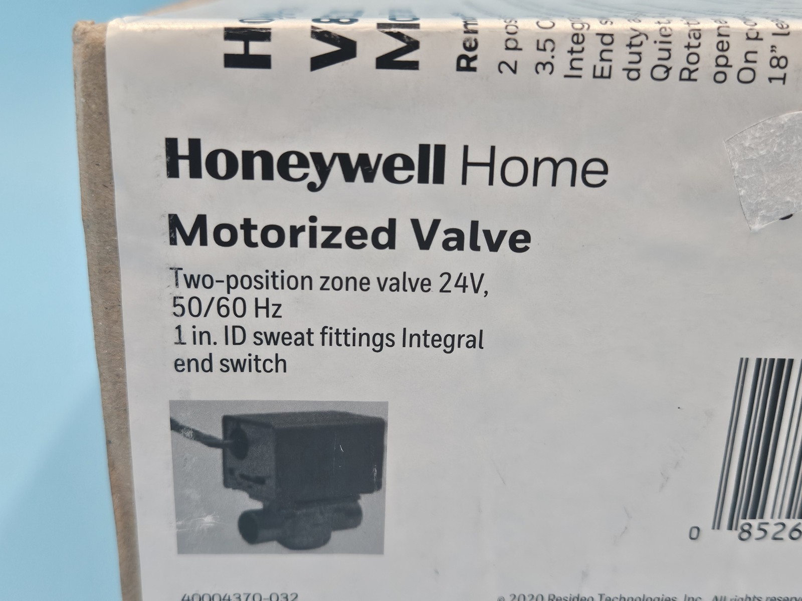 Honeywell V8043E1020 Zone Valve 1″ Sweat 24V 50/60Hz