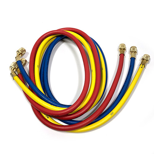 Yellow Jacket 21586 PLUS II Three Pack 5/16″ Hoses, 72″ Length