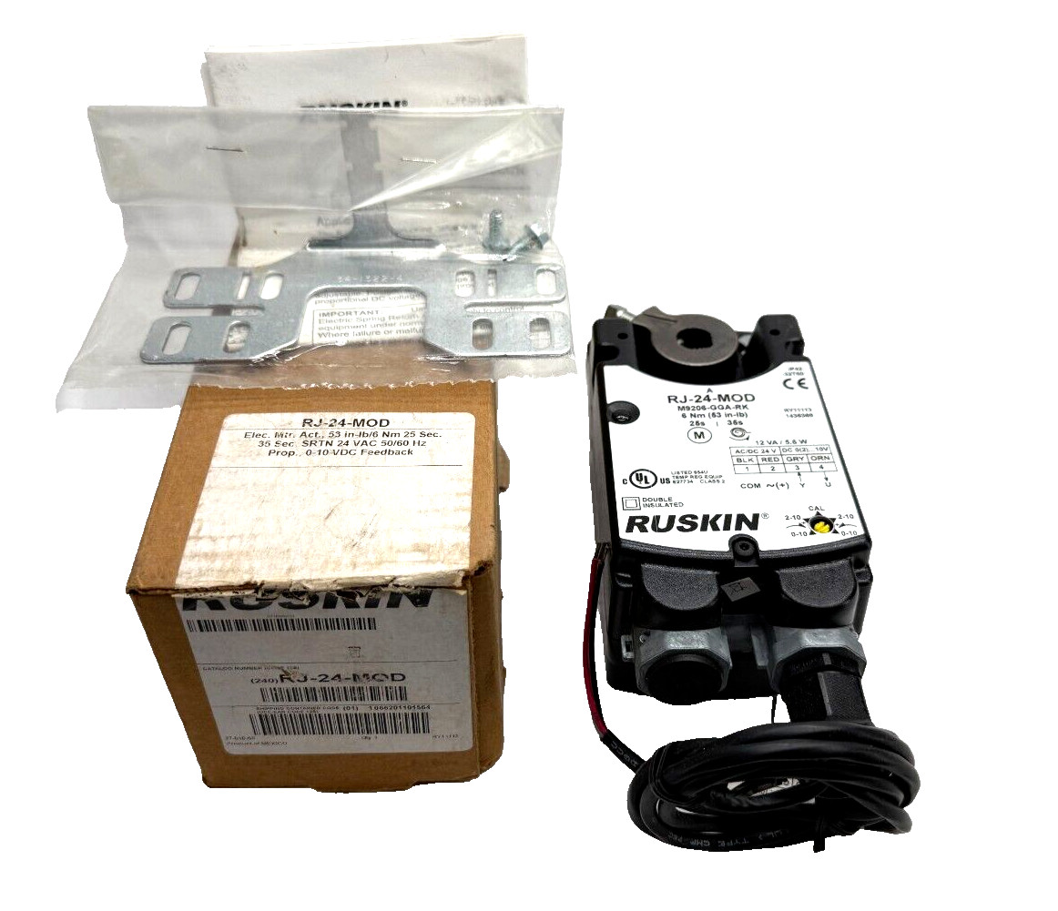 Ruskin RJ-24-MOD Modulating Electric Spring Return Damper Actuator – NFS