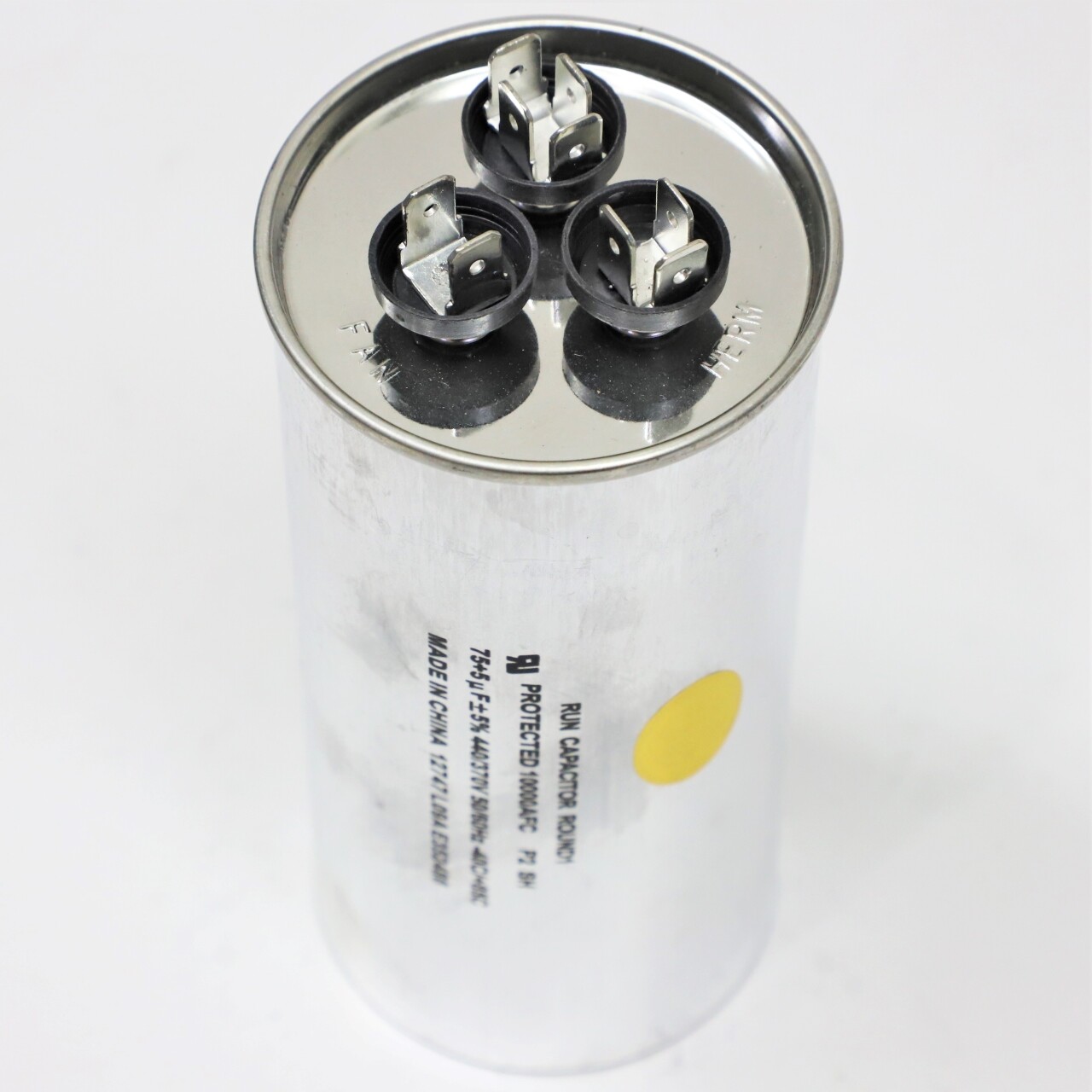 Supco CD75+5X440R HVAC Motor Round Dual Run Capacitor 75 + 5 MFD 440 Volts