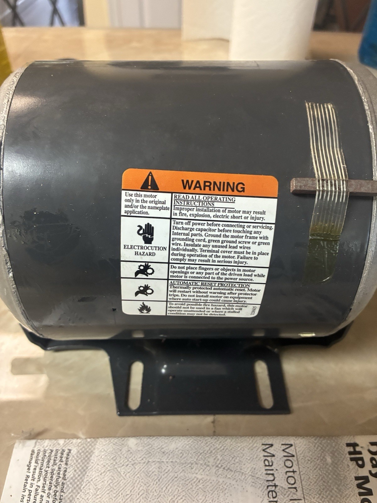 Dayton Belt Drive Fan And Blower Motor 5K260C Nos Frame 56 Reversible.