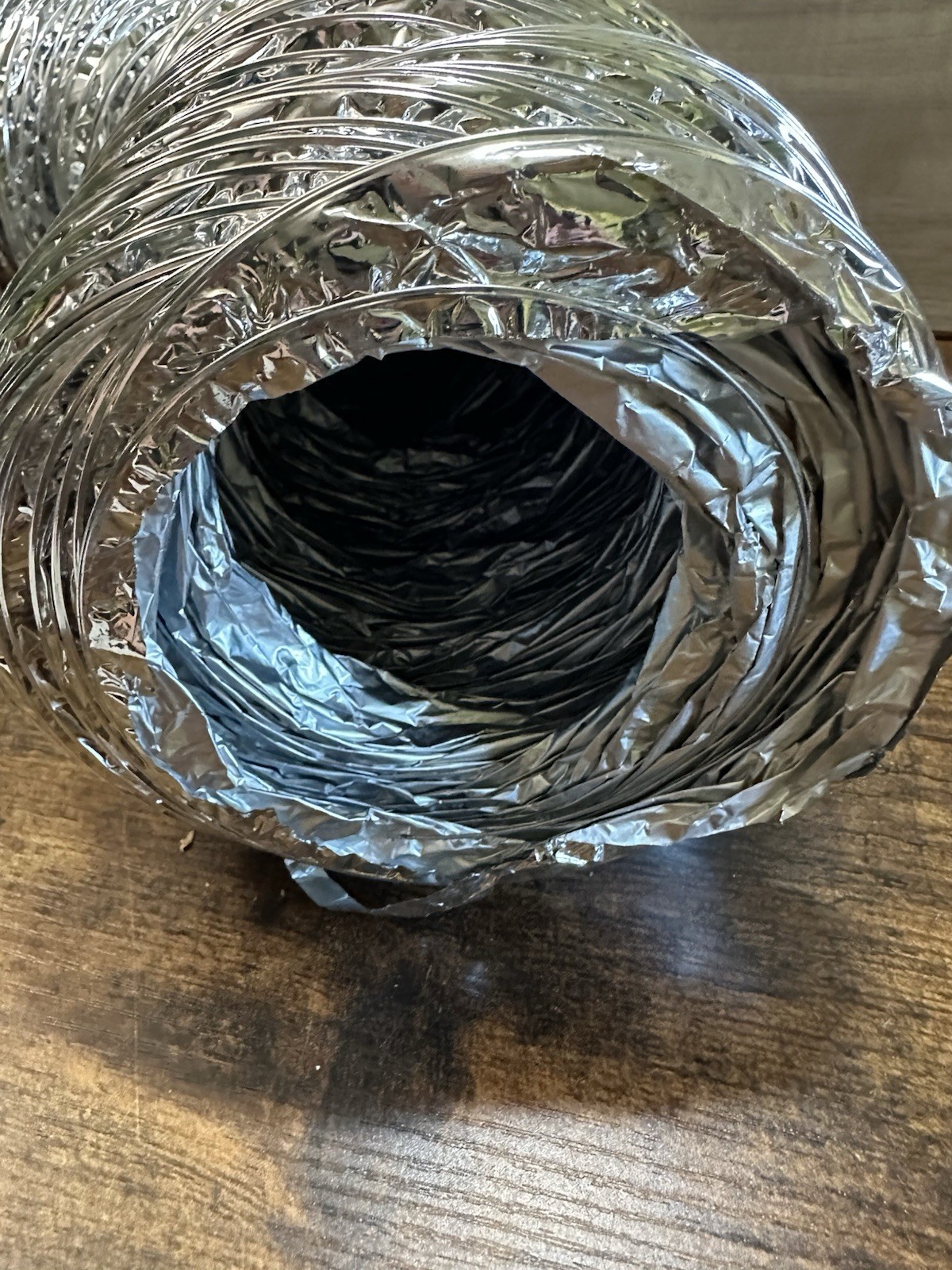 Atco 5” x 25’ Flexible Air Duct Connector Uninsulated Class 1 Open Box