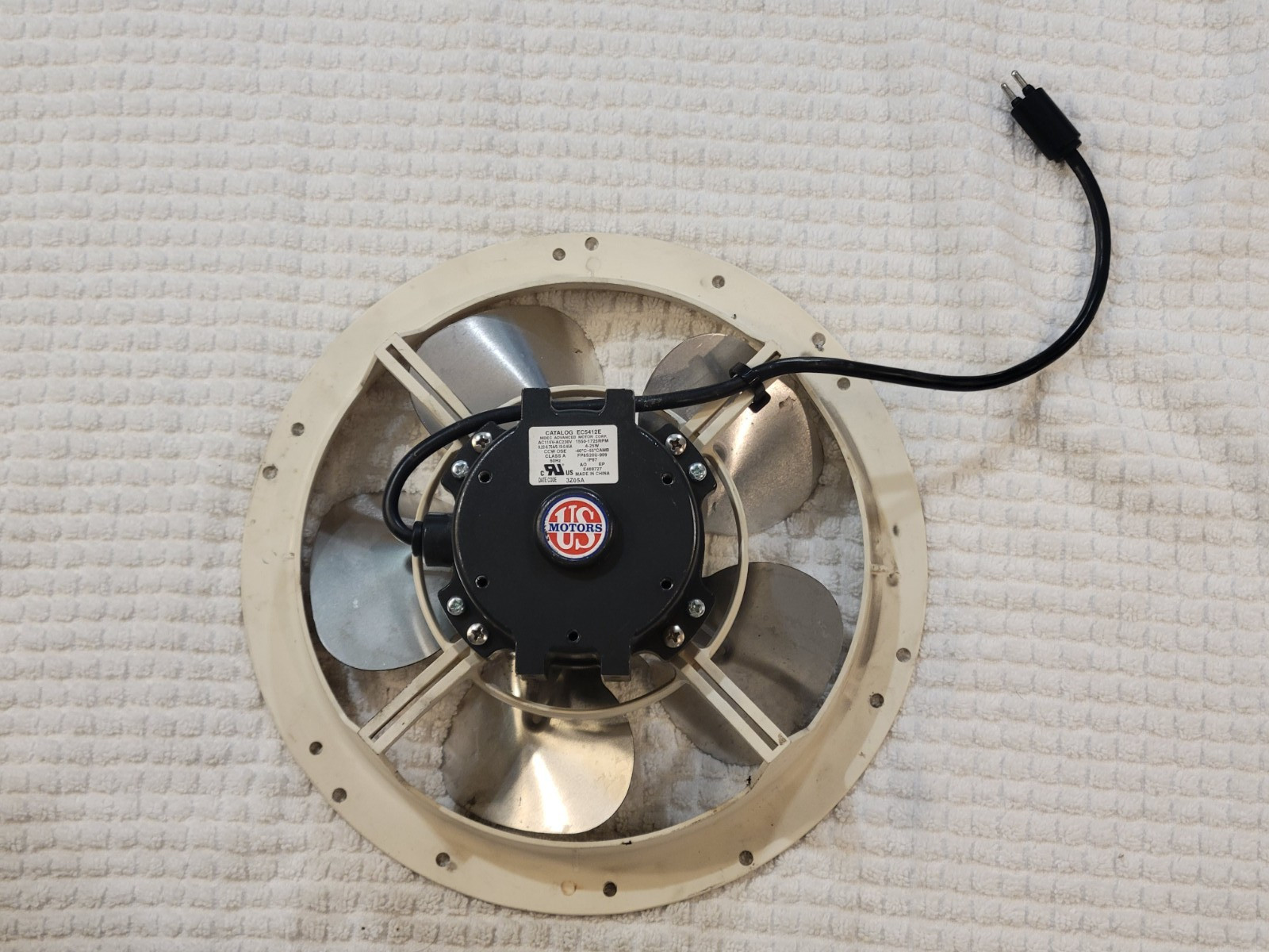US MOTORS EC5412E Rescue ECM Refrigeration Motor 4-25W 115-230V 1550-1725 RPM