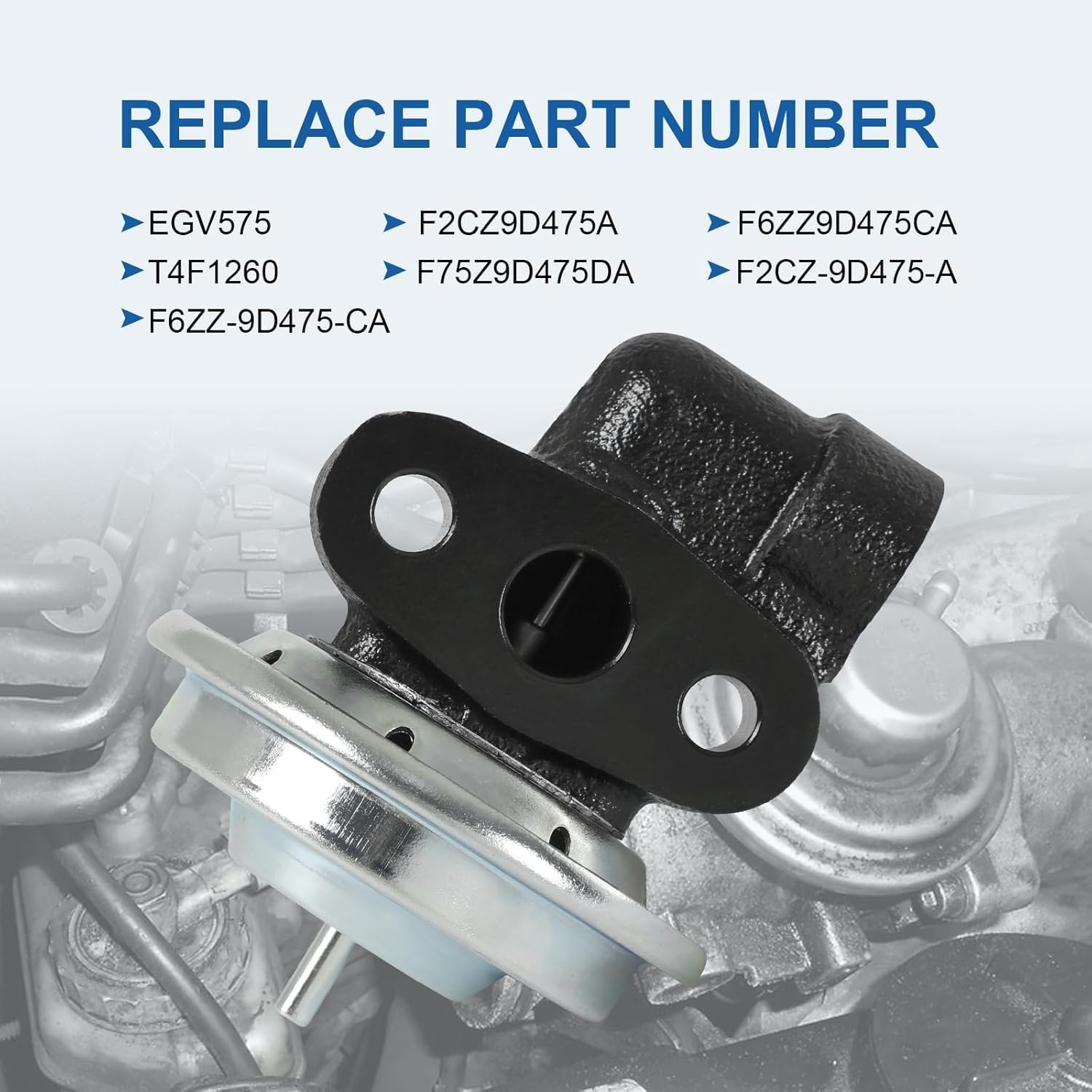 CARMOCAR Exhaust Gas Recirculation (EGR) Valve EGV575 Replacement for Black