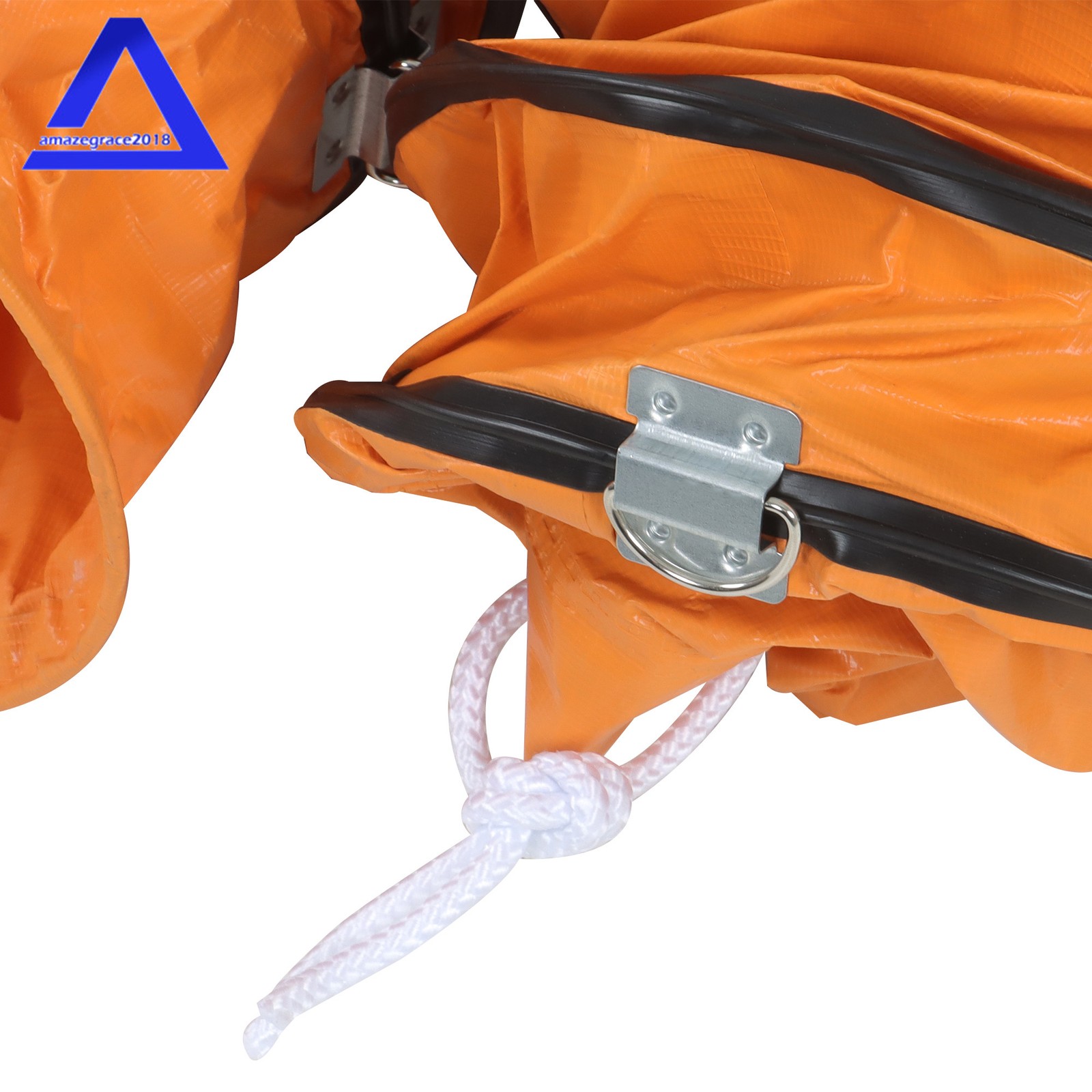 PVC Flexible Duct Hose for Utility Blower with S Hook & Steel Support 8″ × 25FT