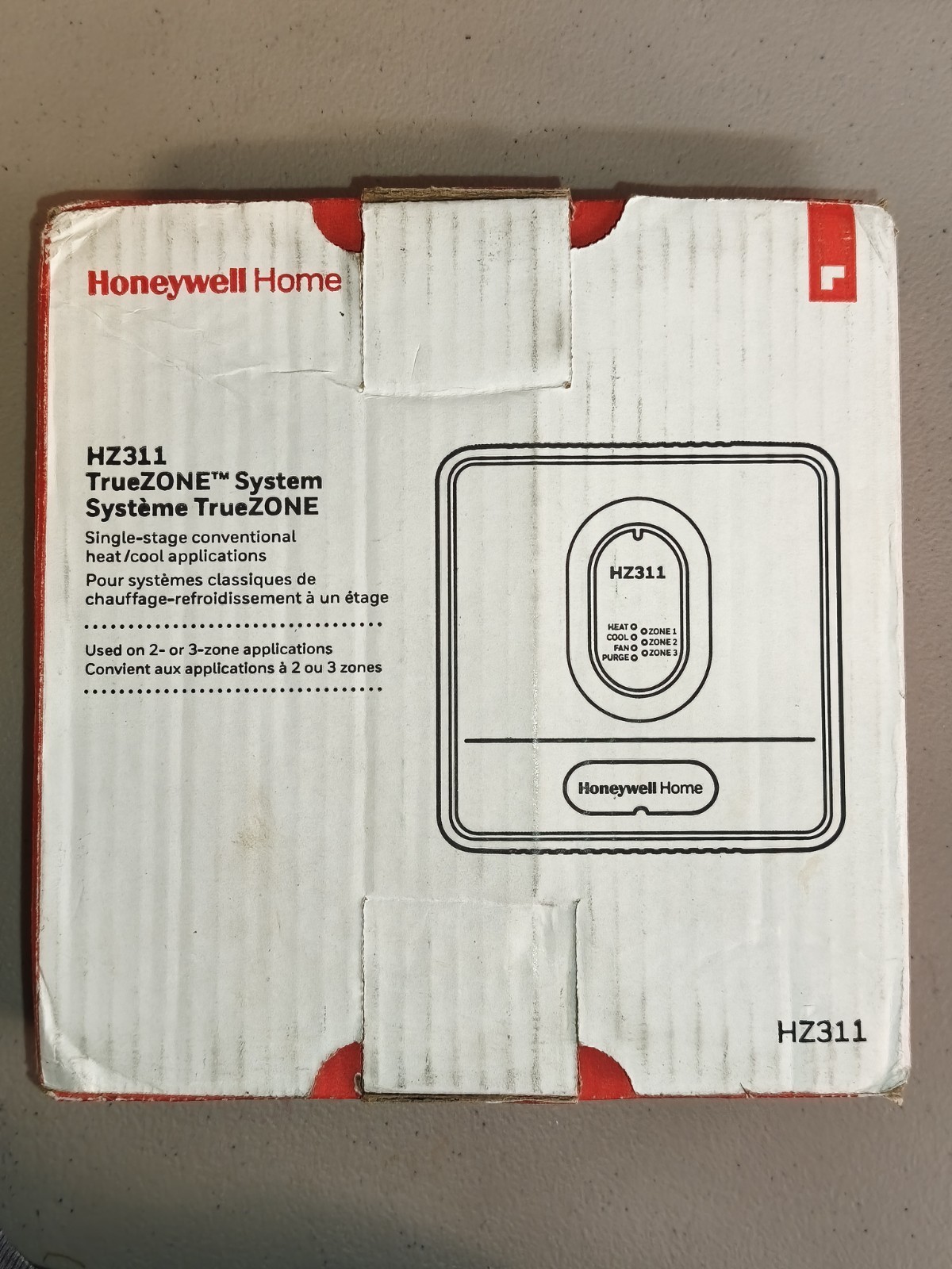 Honeywell HZ311 TrueZONE Zone Control Panel 3-Zone 24V