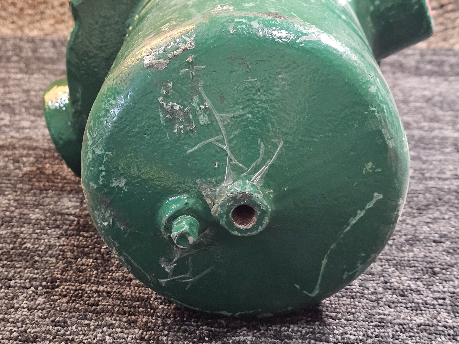 R.P Adams Co Inc. Gas Pipe Line Filter 10718 50200 SA-395, Green Painted finish