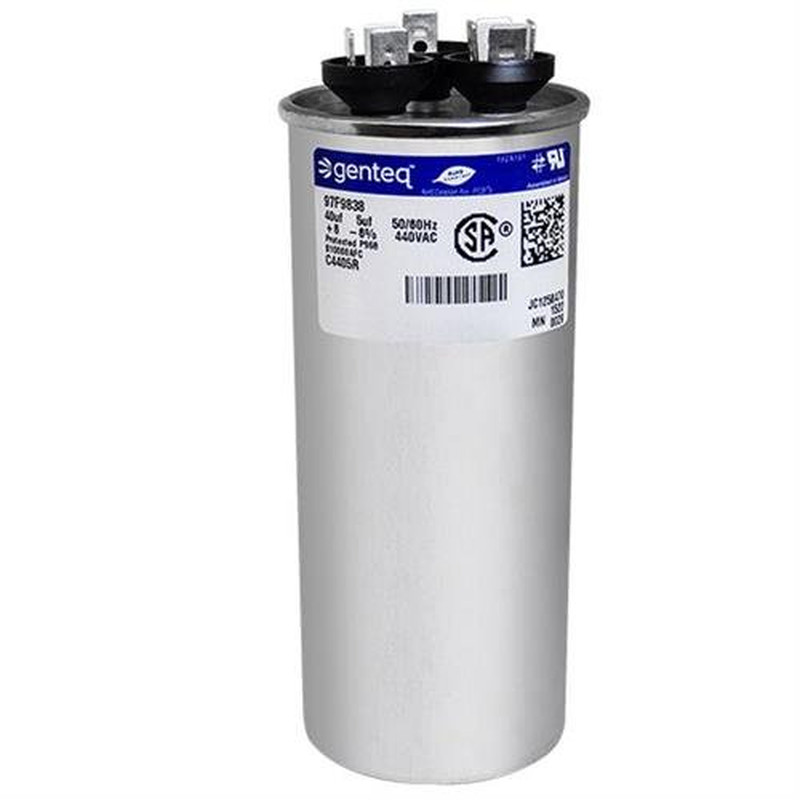 97F9856 – 40 + 5 Uf MFD 440 Volt VAC – round Dual Run Capacitor Upgrade