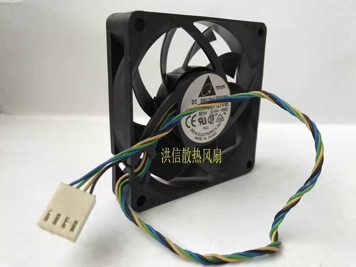 Delta AFB0712HHB DC12V 0.45A 70*70*15MM 4-Pin PWM Ball Cooling Fan