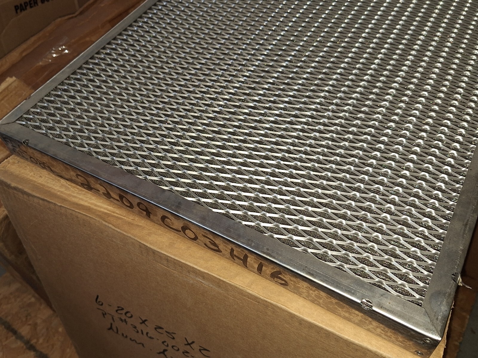 Lot of 6 AAF 20x25x2 HVAC FURNACE Aluminum Electrostatic Air Filters PERMANENT