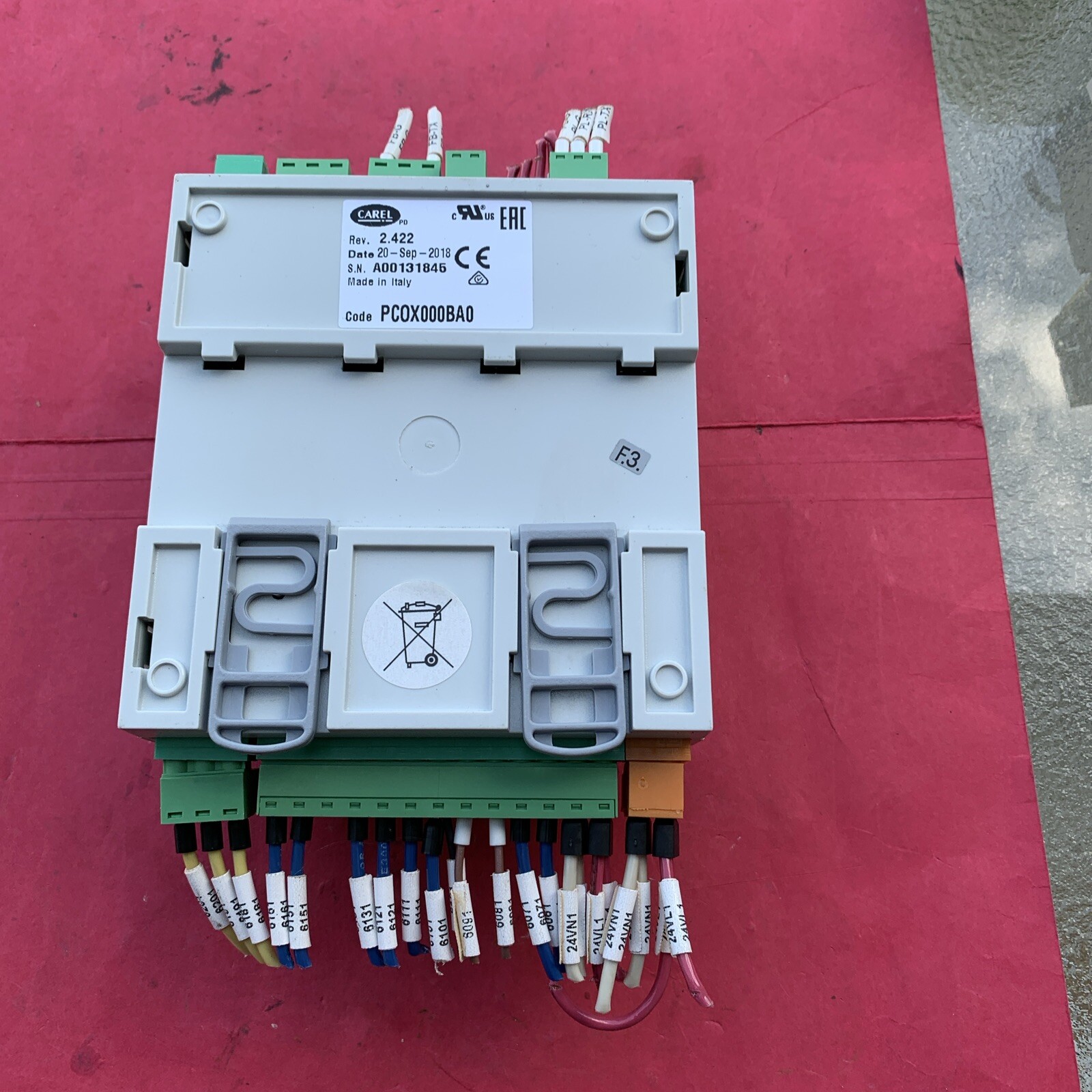 Carell pCO5 PCOX000BAO Compact controller  REV 2.422 F.3. March 2018 Dimpled