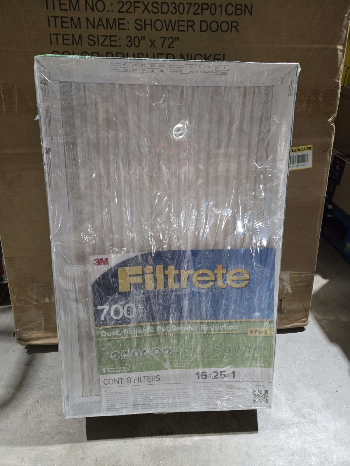 8-Pk 3M Filtrete 16x25x1 AC Furnace Air Filter, MERV 8, MPR 700 NEW (11A)