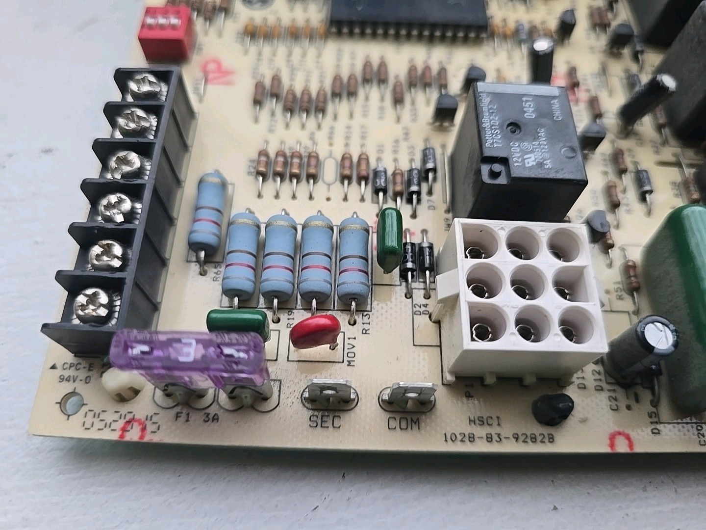 Furnace Control Board 1028-83-9282B, 62-24140-04, 1028-928A Num#493