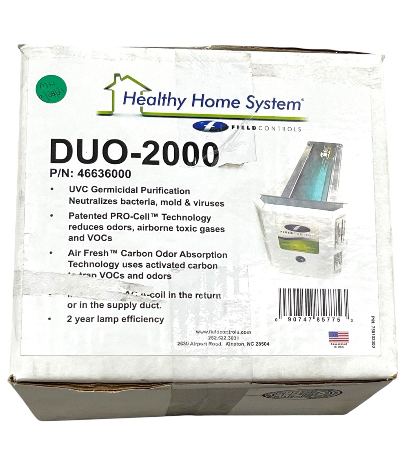 Duo2000 Indoor Air Quality system 46636000 120/230V in duct install