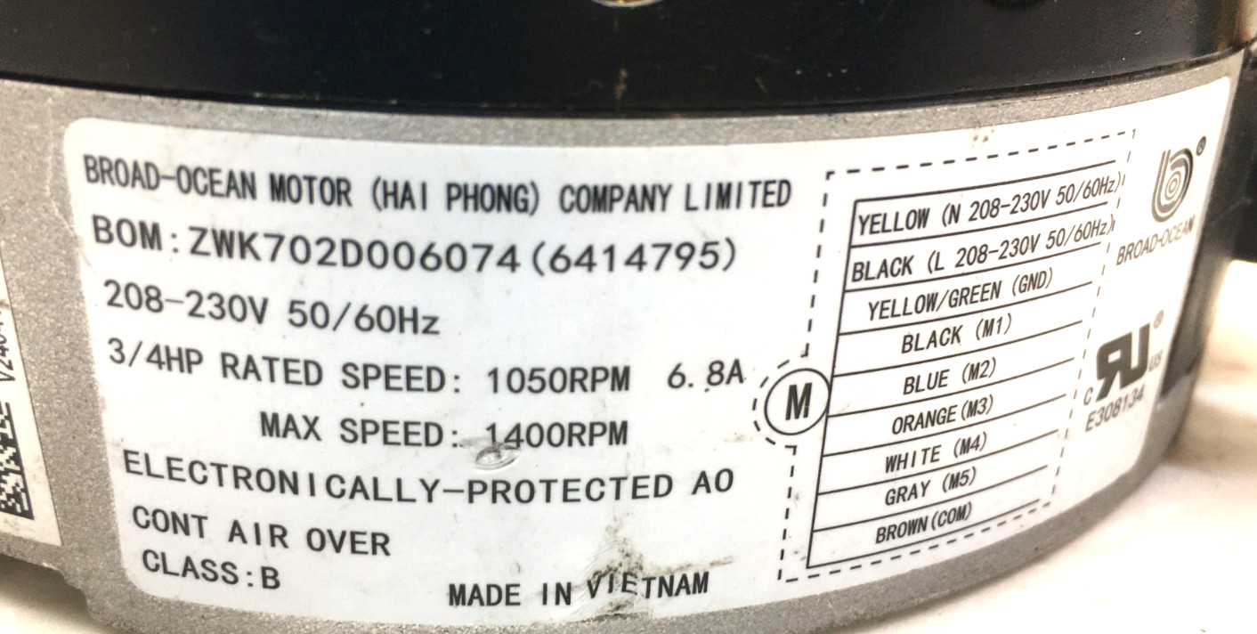 BROAD-OCEAN ZWK702D006074 Module ONLY KMSAH012C119 York PG3E48L06S21 used #W682