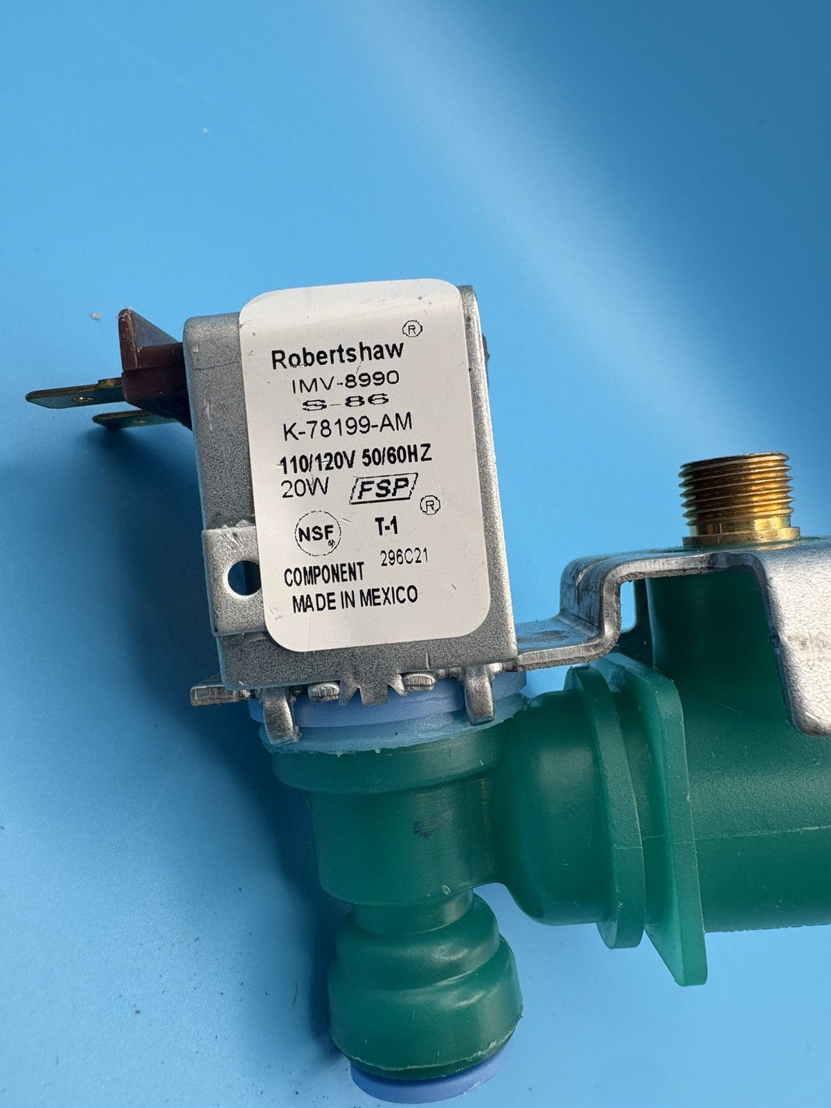 Whirlpool water valve WPW10498990 (120 V) K-78199-AM