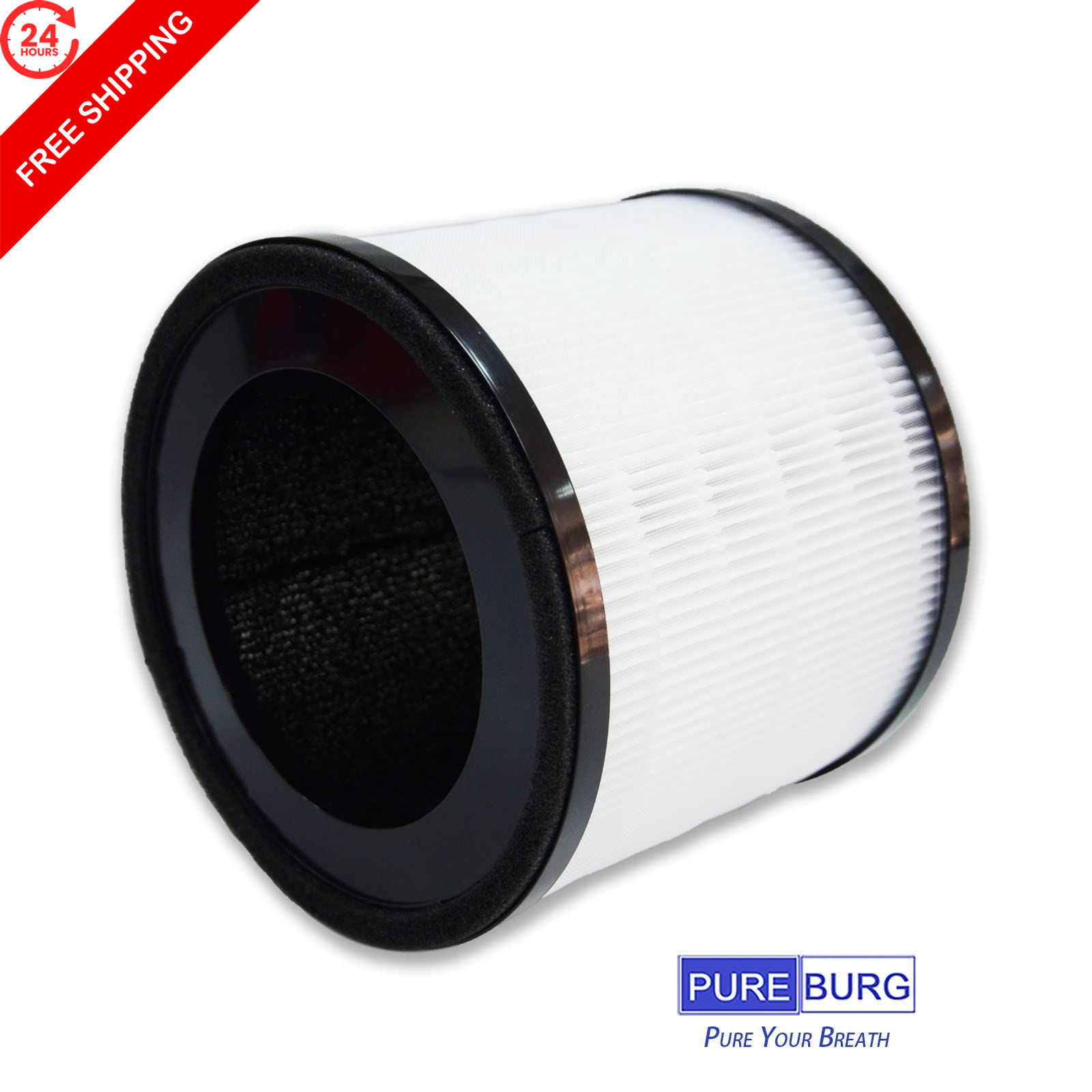 PUREBURG Replacement Filters Compatible with Crane 2 Count (Pack of 1)