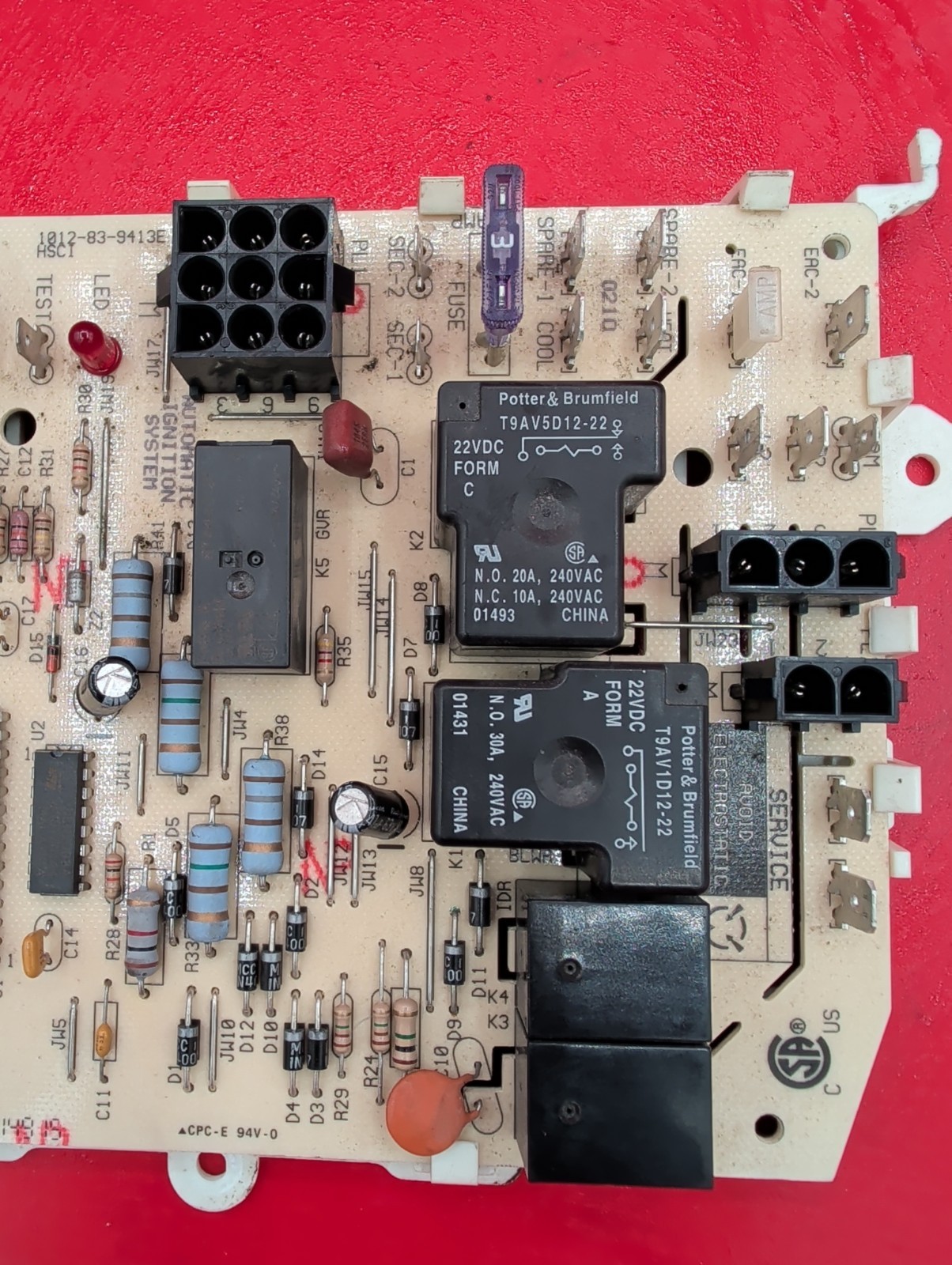 Carrier Bryant Payne HK42FZ009 Furnace Control Board HSCI 1012-940-L