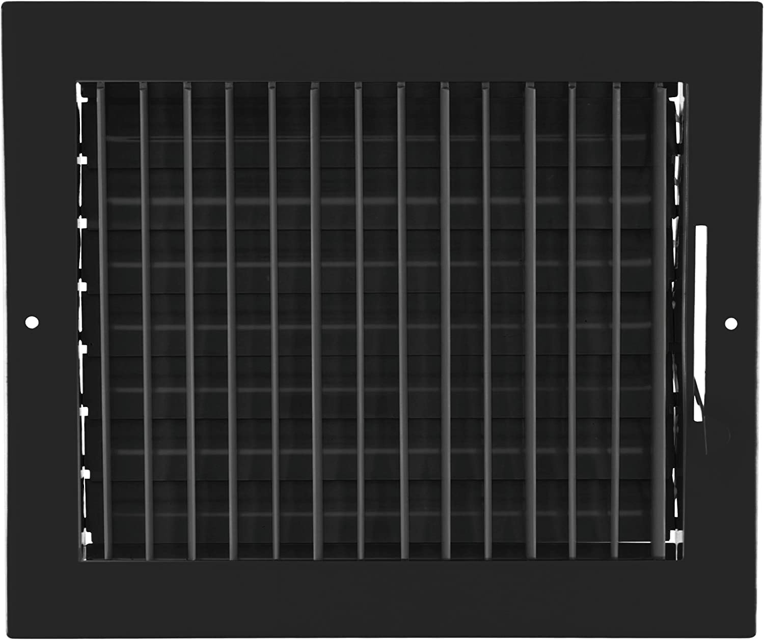 HVAC Premium 10×8 Adjustable Air Supply Diffuser Ceiling Wall Vent Black