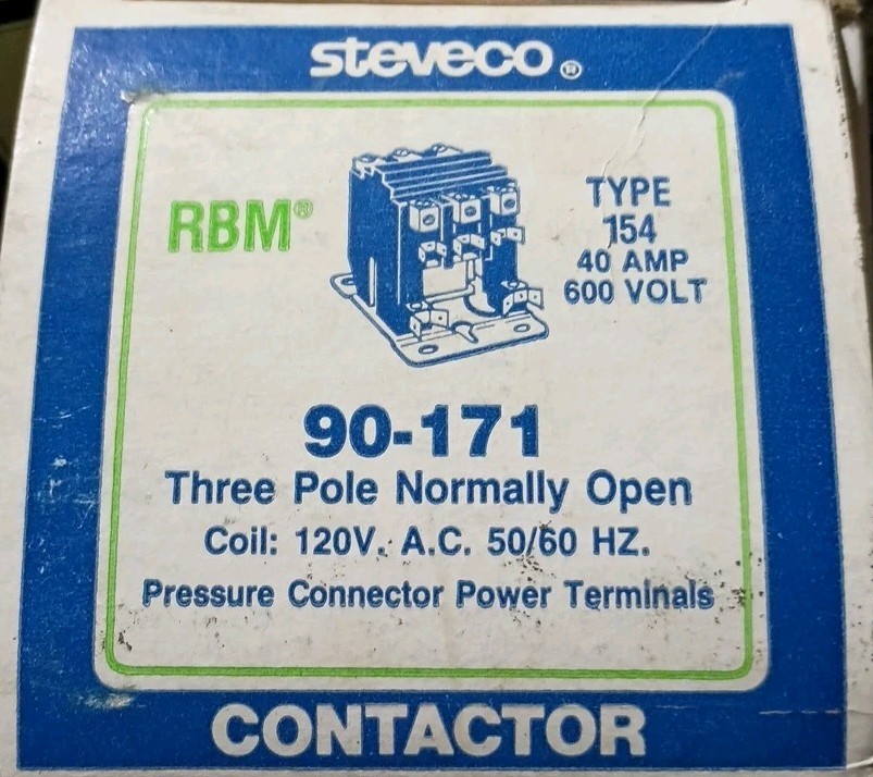 (5) STEVECO Contactor(d) Type 154 25A & 40A