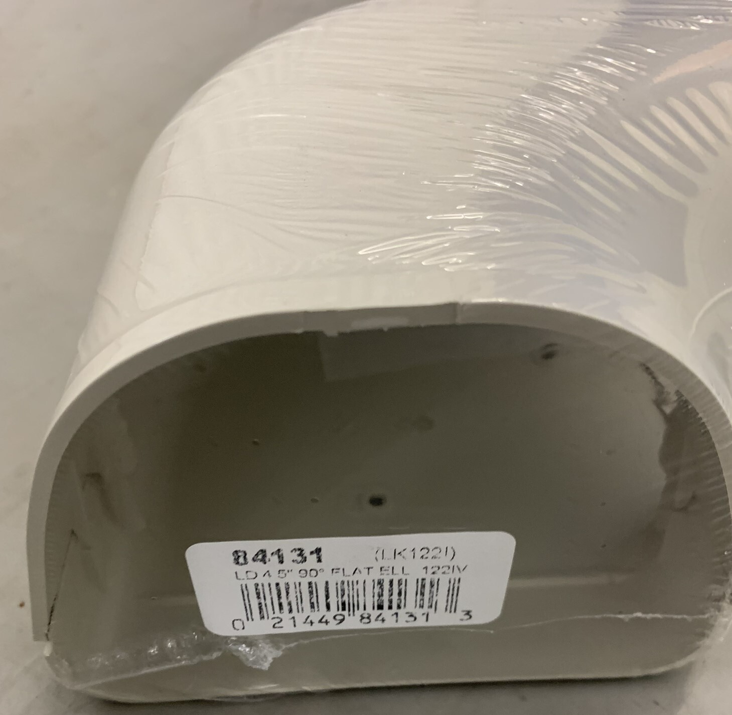 FORTRESS 84131 4.5″ 90° FLAT ELBOW LK122I IVORY HVAC DUCT WORK