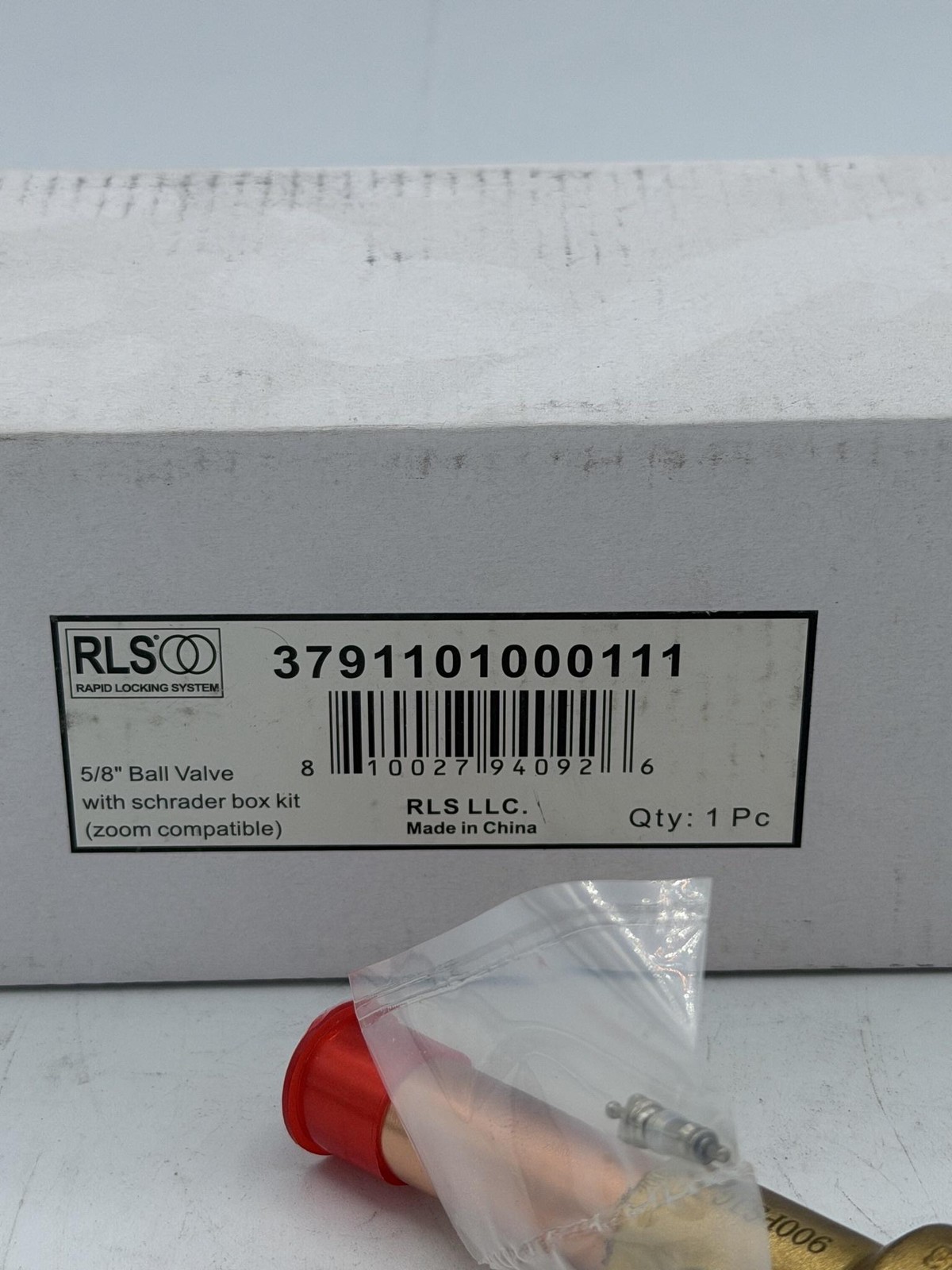 RLS 3791101000111 5/8 In Brass Refrigeration Ball Valve Schrader China HVAC