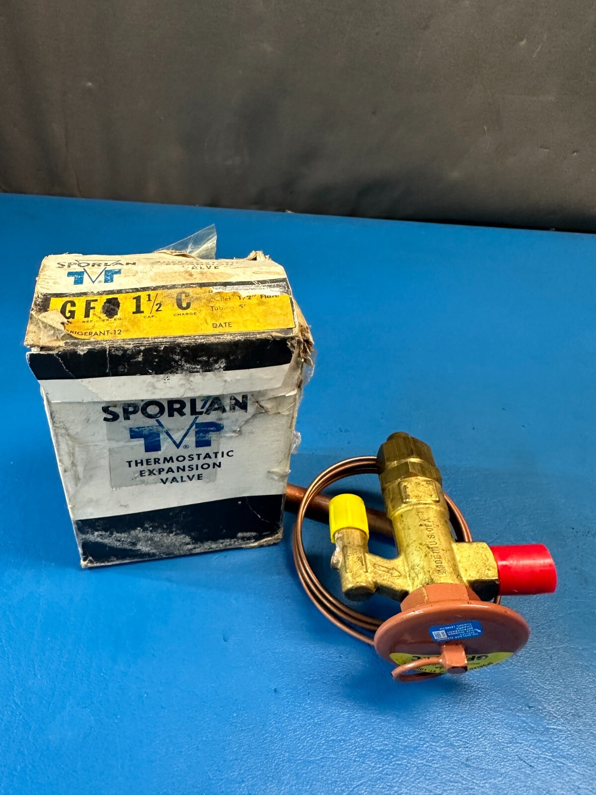 Sporlan 5′ Tubing Refrigerant-12 Thermostatic Expansion Valve GFE-1 1/2-C