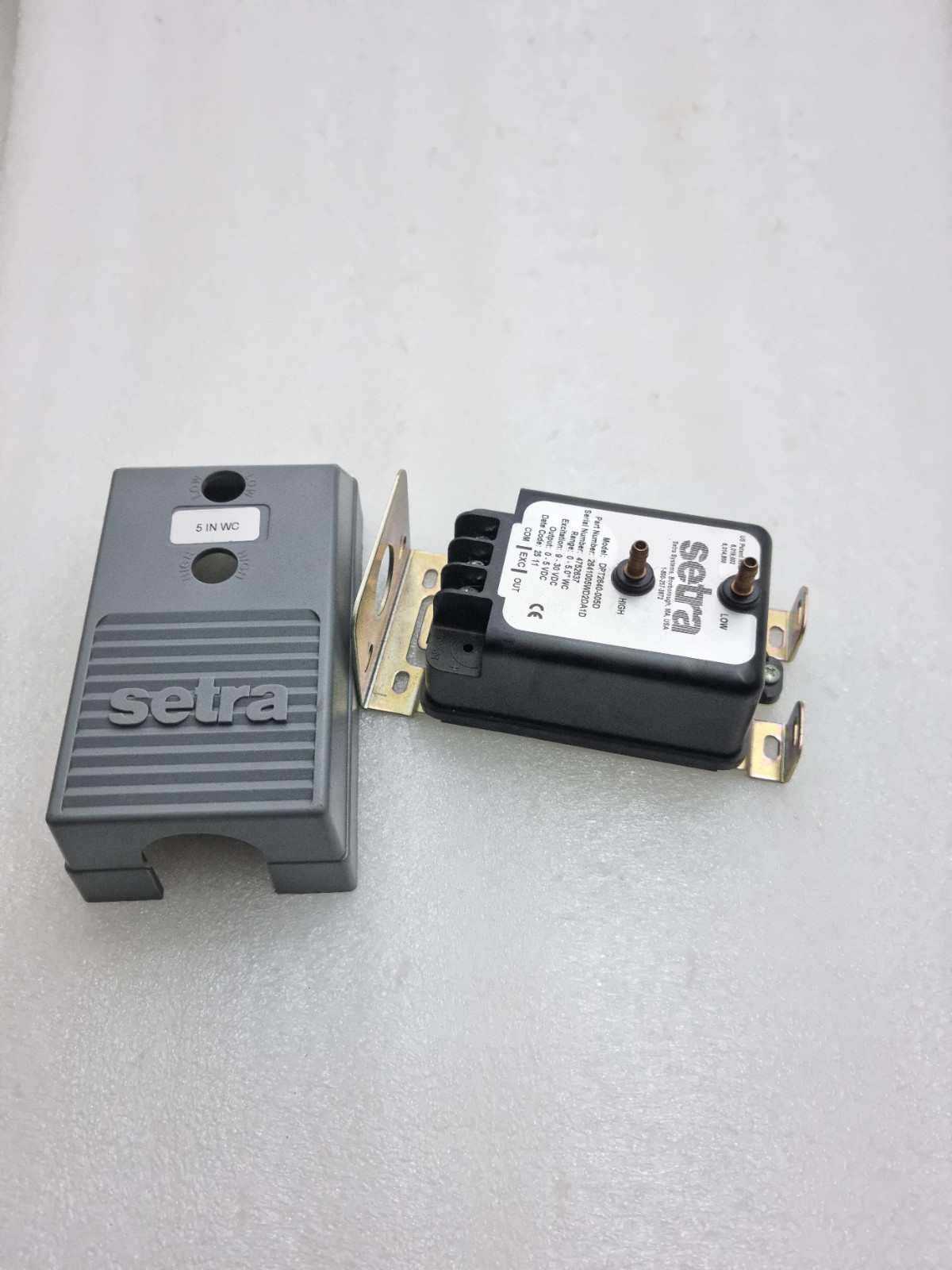 1 x Setra DPT2640-005D Pressure Differential Sensor 2641005WD2DA1D Made In Usa