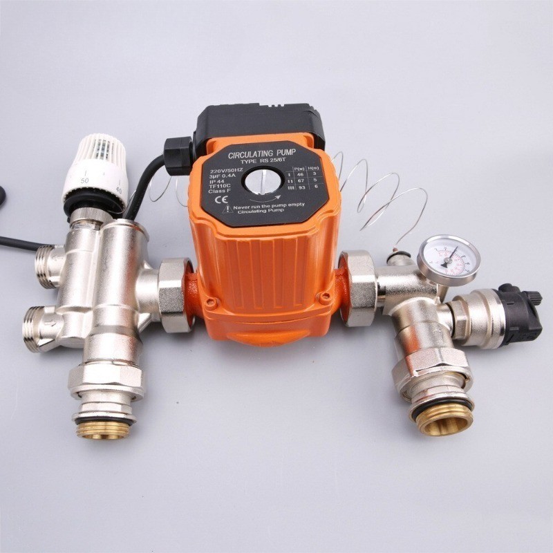 DN25 Thermostatic Pump Mixer Blender for Water Underfloor Heating