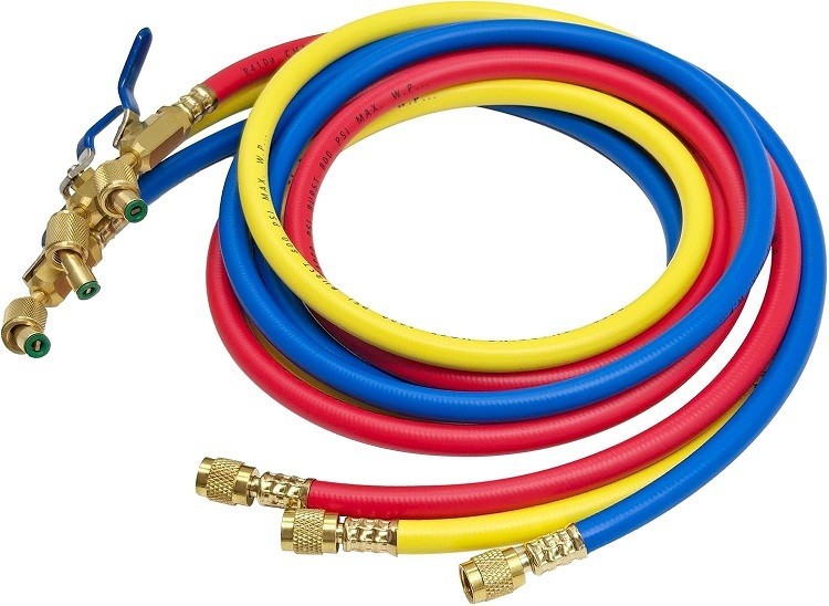 29986 Plus II 1/4″ Hose with Compact Ball Valve End Refrigerant Charging Hose