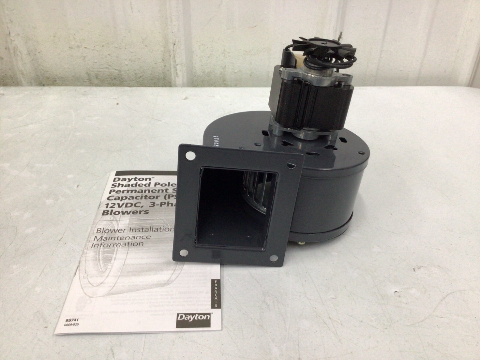 Dayton – 1Tdp2 Rectangular Oem Blower, 2836 Rpm, 1 Phase, Direct Drive, Steel 1