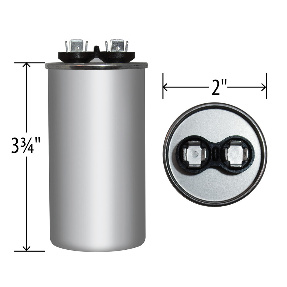 BMI 40 uF +/-6% 370Vac 50/60 Hz Round Run Capacitor replaces Capcom 976B399AAP20