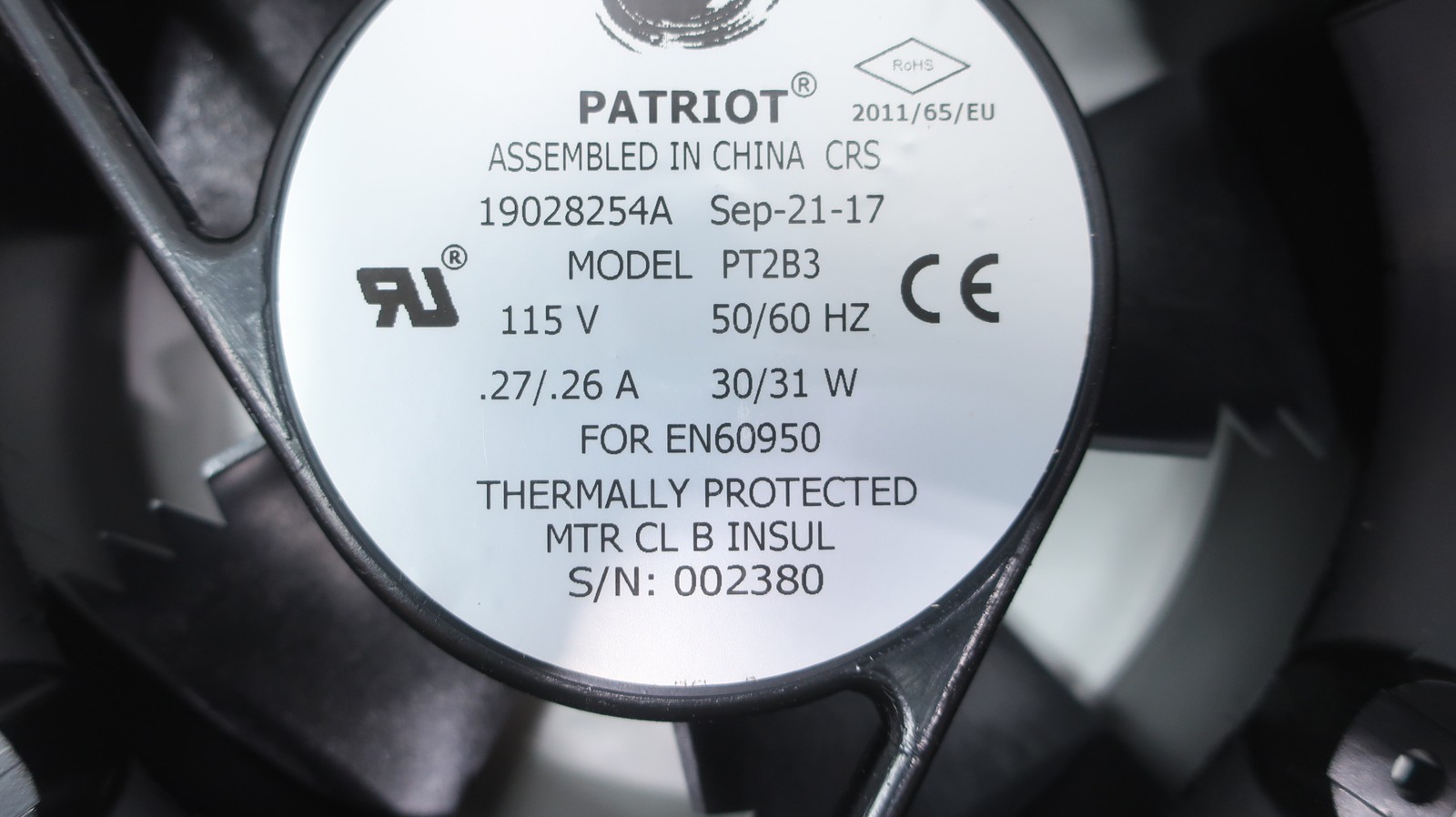 Comair Rotron PT2B3 19028254A Cooling Fan 6-3/4in 115v-ac