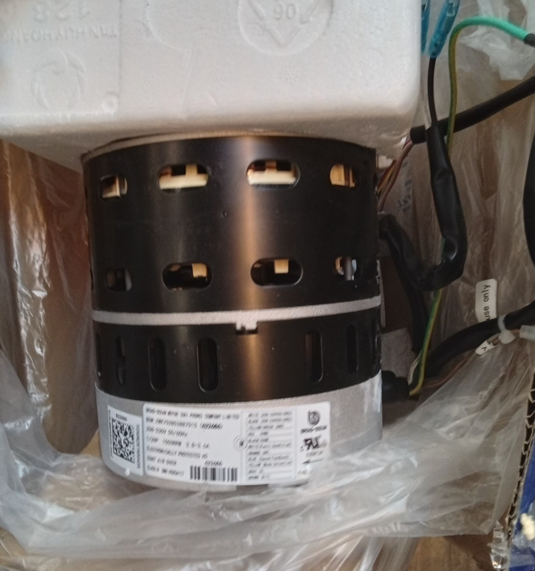 Broad-Ocean Blower Motor 1/2 HP 1050 RPM 208/230V 48 Frame Vari-Speed 622686 New