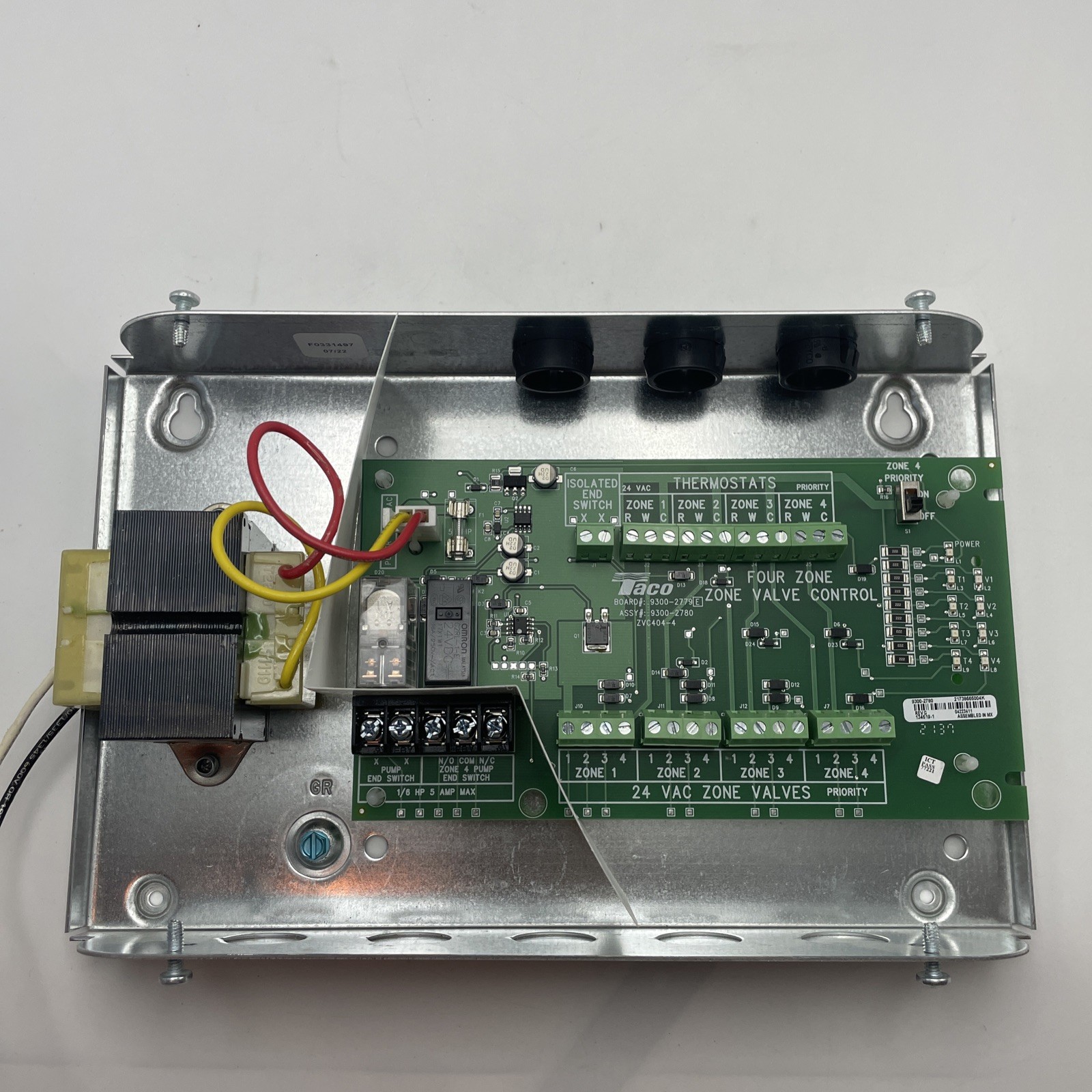 UNTESTED Taco ZVC404-4 4-Zone Valve Control Module with Priority Zoning