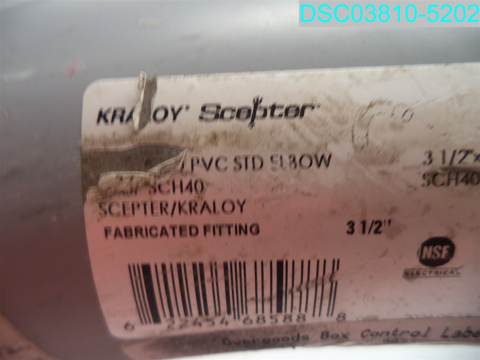 Scepter 068588 ELBOW CNDT 3-1/2 IN 90 DEG PVC 15 IN 622454685888