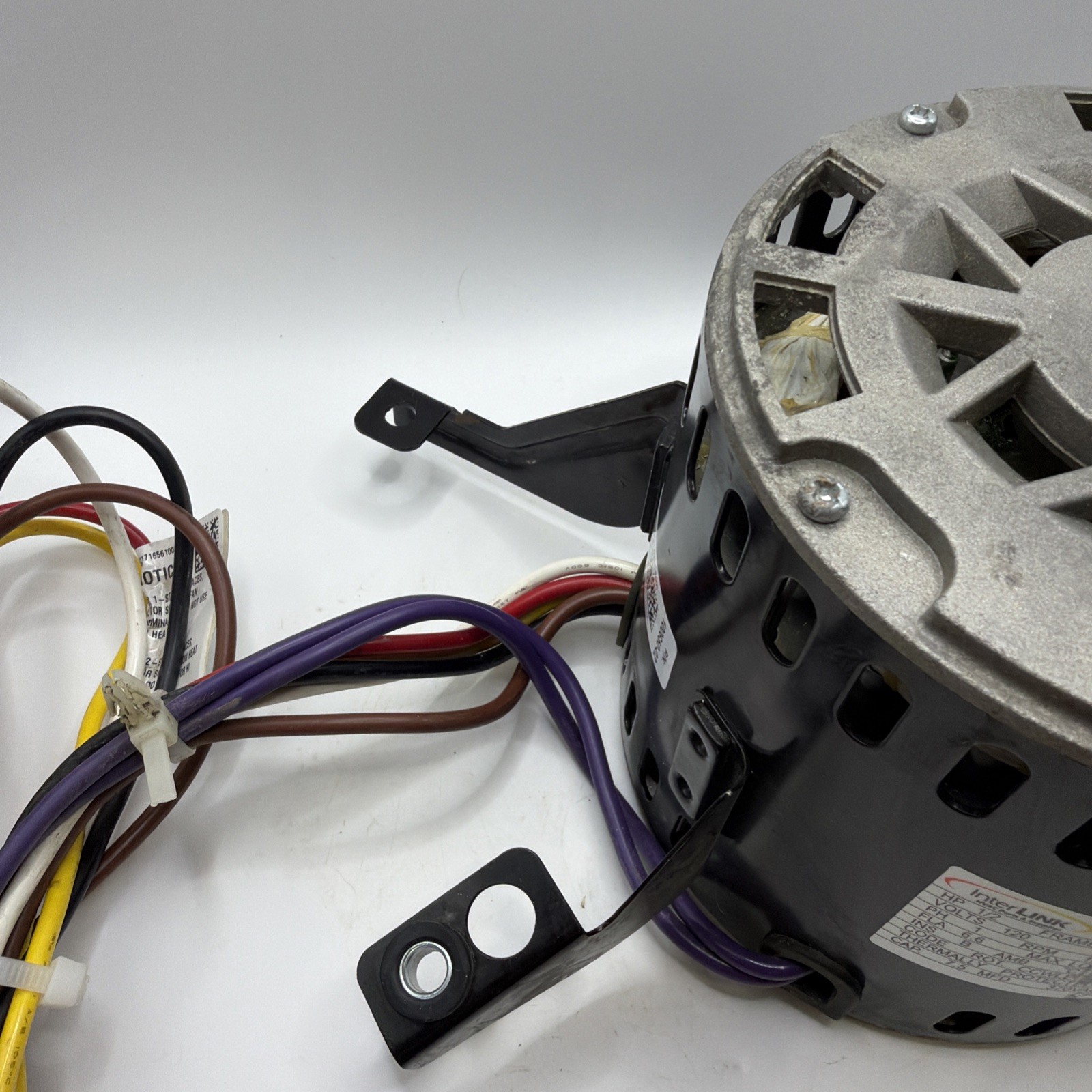 InterLink YSLB-400-6-B005 Blower Motor 1/2HP 1075RPM 4SPD 120V 100650-02