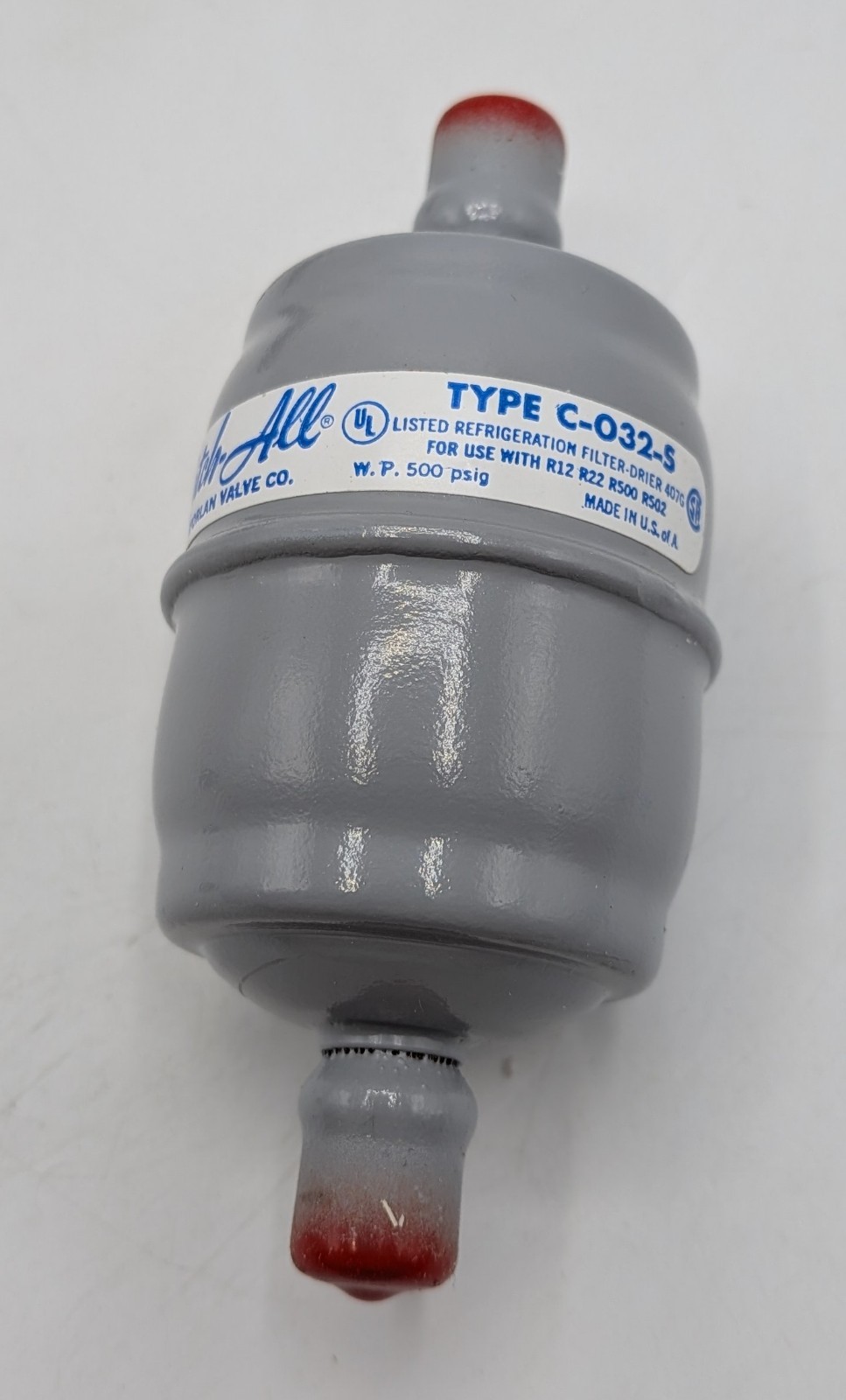 Sporlan Catch-All Filter Drier C-032-S 1/4″ ODF
