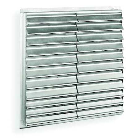 Dayton 1C209 36 In Backdraft Damper / Wall Shutter, 36-1/2 In X 36-1/2 In