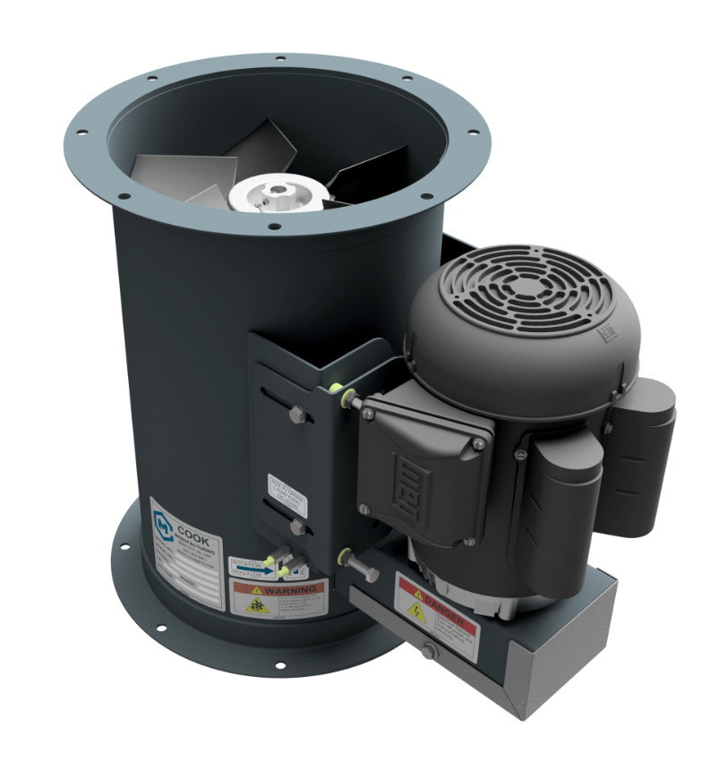 12″ Dia Tube Axial Fan – 1 Hp – 3 Phase – 1,600 CFM – Free Shipping