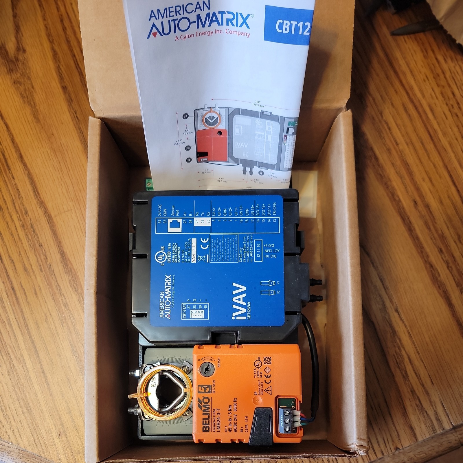 American Auto Matrix CBT12iVAV Terminal Unit Controller
