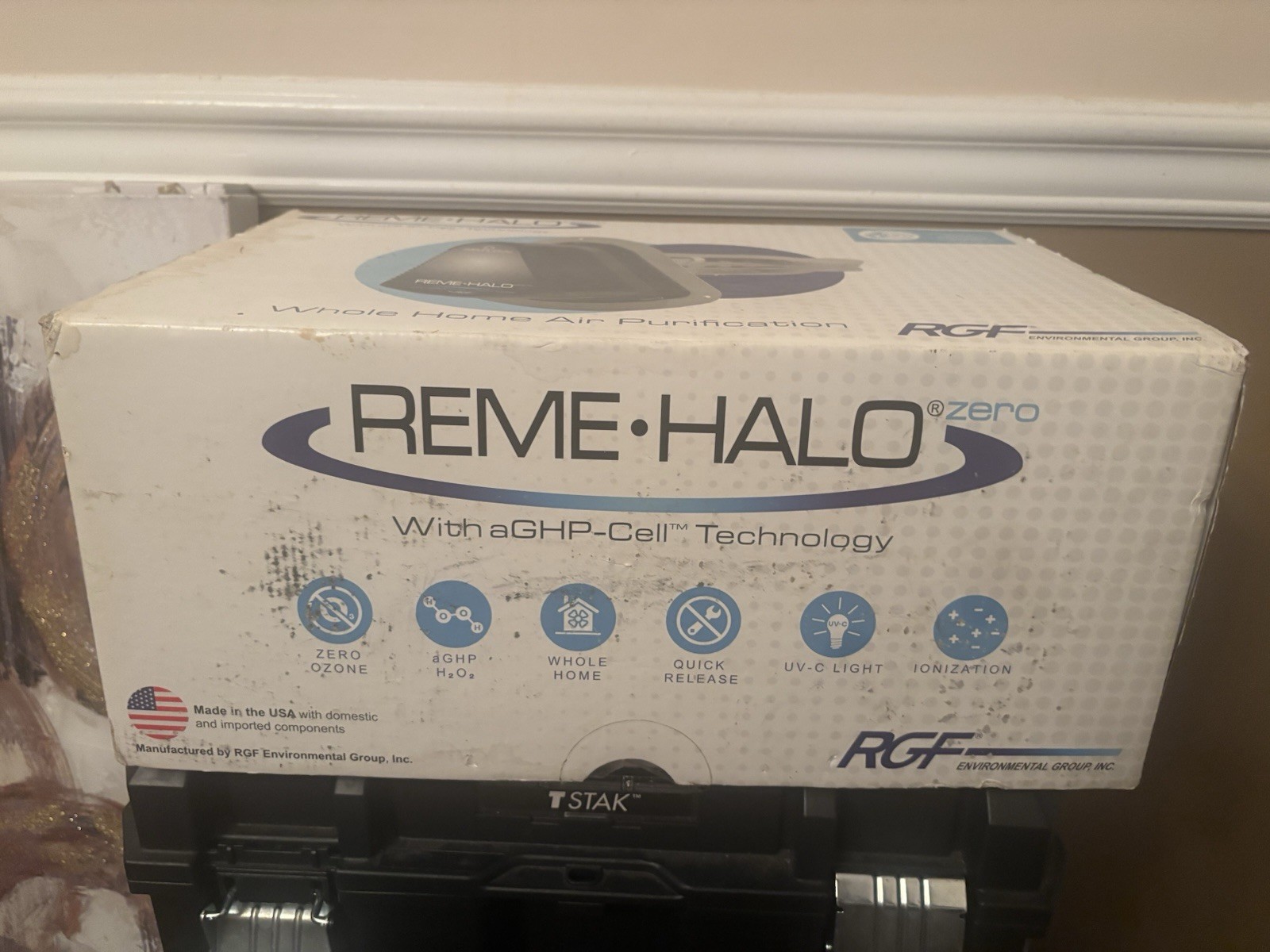 RGF REME HALO Zero Ducted Air Purifier UV-C Light Zero Ozone Ionization