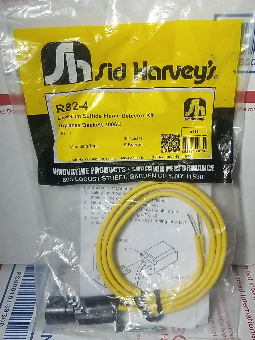 Sid Harvey #R82-4 Cadmium Sulfide Flame Detector Kit