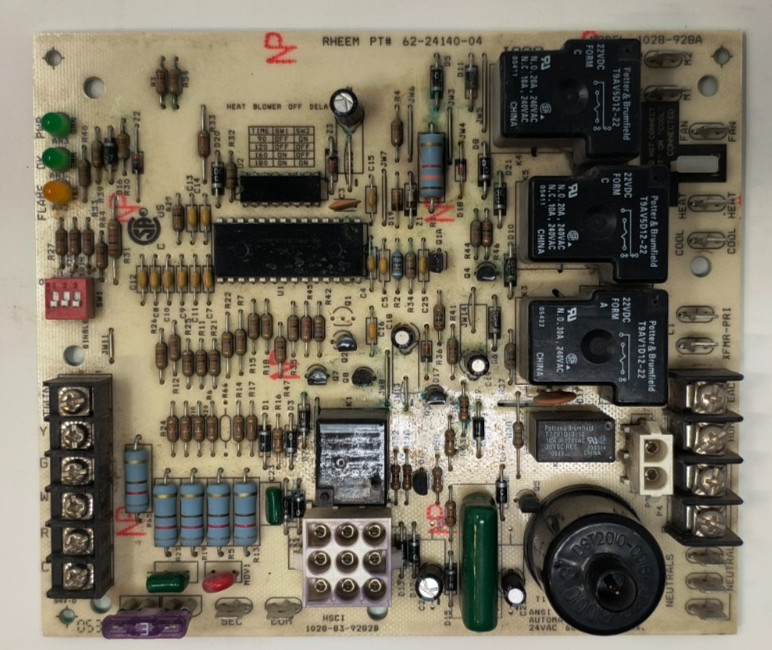 62-24140-02 WORKING TESTED 622414002 Furnace Control Board 1028-928